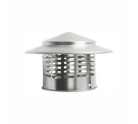 Couvercle de cheminée en acier inoxydable, capot de cheminée de toit, capuchon de pluie et de neige, grille de protection pour l'extrémité du tuyau d'échappement, ouverture d'aération, tuyau de fumée