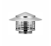 Couvercle de cheminée en acier inoxydable, capot de cheminée de toit, capuchon de pluie et de neige, grille de protection pour l'extrémité du tuyau d'échappement, ouverture d'aération, tuyau de fumée