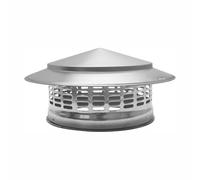 Couvercle de cheminée en acier inoxydable, capot de cheminée de toit, capuchon de pluie et de neige, grille de protection pour l'extrémité du tuyau d'échappement, ouverture d'aération, tuyau de fumée