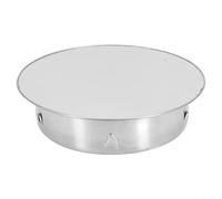 Couvercle de cheminée en acier inoxydable de 150 mm, bouchon plat pour protection contre les intempéries des ouvertures de conduit de cheminée et d'évacuation, argenté (150 mm)