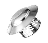 Couvercle de cheminée extérieur - Capuchon de pluie en acier inoxydable - Grand bord - Couvercle de tuyau d'échappement extérieur - Canal de ventilation universel sans effort