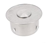 Couvercle de cheminée rond en acier inoxydable de 110 mm pour protection de grille d'aération de toit et joint de cheminée antirouille (75 mm)