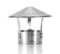 Couvercle De CheminéE Tuyau De FuméE 150mm Capuchon De Pluie, Embout De CheminéE Inox 304 Base Ronde, Couvercle Bouchon Protection Pour DifféRents Types CheminéEs(201 material,200 mm(7.874 in))