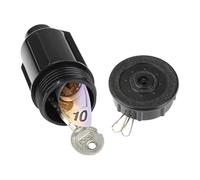 Couvercle de clé extérieur - Cache discret, boîte sécurisée | Coffre étanche camouflé avec fausse buse d'eau | Rangement caché pour double clé, porte, garage, jardin, porte arrière,