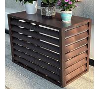 Couvercle de climatisation Clôture de climatisation pour installation extérieure, couvercles de climatiseur et de pompe à chaleur en aluminium, cadre extérieur de climatiseur en alliage d'al