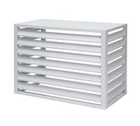 Couvercle de climatisation en aluminium, couvercle de pompe à chaleur, couvercle de climatiseur, antivol, protection de la vie privée, beau, durable, ne se déforme pas facilement, facile à nettoyer(Co