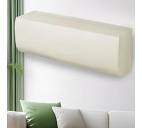 Couvercle de climatiseur, couvercle anti-poussière de climatiseur mural, housse de protection de climatiseur suspendu tout compris intérieur (Color : White)