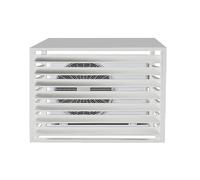 Couvercle de climatiseur, écran de clôture de confidentialité, boîtier d'unité de climatisation extérieure, pompes à chaleur robustes, clôture cache-poubelle, clôture en aluminium sans creuser pour ja