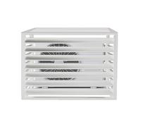 Couvercle de climatiseur, écran de clôture de confidentialité, boîtier d'unité de climatisation extérieure, pompes à chaleur robustes, clôture cache-poubelle, clôture en aluminium sans creuser pour ja