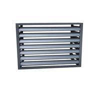 Couvercle de climatiseur en aluminium, Aluminum Air Conditioner Cover Fence Privacy Screen Gray Multiple Sizes(Grey,100x50x70cm/39.4x19.7x27.5in)