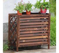 Couvercle De Climatiseur En Bois Massif, Support De Fleurs Pour Climatiseur Extérieur, Support De Fleurs Pour Climatiseur, Grille À Persiennes, Couvre Climatiseur Pour Clôture ( Size : 96.5*89*40cm )
