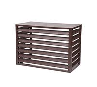 Couvercle de Climatiseur, Housse Climatiseur Extérieur, couvercle AC en aluminium robuste, volets résistants aux intempéries, support de fleurs, fenêtre Pravicy clôture poubelle clôture de jardin (Co