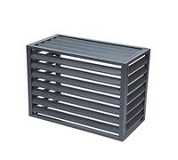 Couvercle de Climatiseur, Housse Climatiseur Extérieur, couvercle AC en aluminium robuste, volets résistants aux intempéries, support de fleurs, fenêtre Pravicy clôture poubelle clôture de jardin (Co