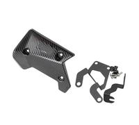 Couvercle de commande de volet d'échappement, cadre supérieur, panneau latéral central, pour BMW R1250GS R1200GS LC R 1250 GS R1250 R1200 Bouclier Thermique(Carbon fiber texture)