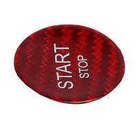 Couvercle de Commutateur de Bouton D'arrêt de Démarrage du Moteur Couvercle de Commutateur de Bouton D'arrêt de Démarrage du Moteur Remplacement D'autocollant de Commutateur de (Rouge)