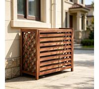 Couvercle de condensateur climatiseur cour résidentielle, support protection d'équipement refroidissement externe multi-tailles for armoire rangement cachée patio et d'arrière-cour(Small)
