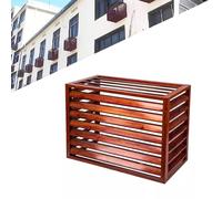 Couvercle de condensateur extérieur, couvercle supérieur en aluminium durable pour pompe à chaleur source d'air, empêche le feuillage et les dommages causés par les intempéries