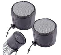 Couvercle de conduit à l'épreuve de la poussière - filtre d'évent pour la culture 25 x 25 cm, 2 pièces flexibles | protection de ventilation pour ventilation pour ventilation