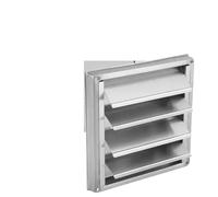 Couvercle de conduit d'aération Grille de ventilation murale carrée en acier inoxydable 100/125/150 mm for sèche-linge, extracteur, couvercle, sortie ventilateur(125MM)