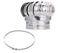 Couvercle de conduit d'aération Ventilateur de toit en acier inoxydable 304, éoliennes, ventilation grenier, 110 mm, 150, 200, tuyau(200)