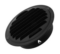 Couvercle de Conduit de Sécheuse Extérieur en Acier Inoxydable Noir | Purgeur D’air Mural à Tête Plate, Design Élégant, Usage Extérieur, Protection les Obstructions, Finition Résistante