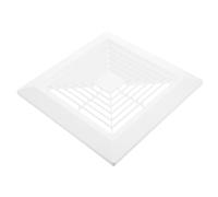 Couvercle de Conduit d'Évacuation Carré avec Ressorts, Plastique ABS | Remplacement, Finition Blanche Moderne, pour Salle de Bain et Toilettes, Montage Mural Plafond
