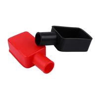 Couvercle de connexion de batterie - Protection isolante - Couvercle de connexion de batterie de voiture | 2 caoutchoucs en silicone - 3,15 x 1,57 x 0,79 pouces Broche de câble positive et négative |
