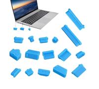 Couvercle de connexion d'ordinateur - Silicone souple - Étanche à la poussière - Connecteur de type C - Protection USB - Kit d'arrêt d'interface avec prise étroite - Bloqueur de prise audio pour