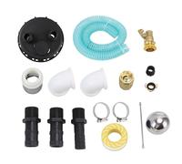 Couvercle de conteneur IBC DN150 avec raccord de pompe, coude à 90 degrés, tuyau de 25 mm, couvercle de conteneur de collecte d'eau de pluie IBC en PP, solution de stockage