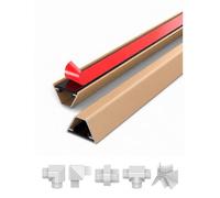 Couvercle de Cordon, Chemin de câbles en Aluminium, Moulage de Fil, couvertures Anti-cernes de câbles Auto-adhésives(Gold,W-1.5cm)