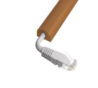 Couvercle de Cordon de Protection de câble en PVC Flexible Auto-adhésif, Chemin de câble de Protection de Fil de Sol, Organisateur de Fil for Fils trop lâches(Brown,15x10mm)