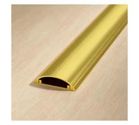 Couvercle de Cordon de Sol en Alliage d'aluminium, avec Auto-adhésif, for la Maison, Le Bureau, Le Garage, l'atelier, la Gestion des câbles(Gold,39x11.5mm)