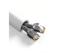 Couvercle de Cordon de Sol en PVC, Fente de Fil Auto-adhésif, Protection de câble, Extension de Fil d'alimentation, Fente de Cordon électrique, Gestion des câbles(Color1,5meter/16.4ft)