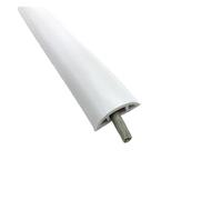 Couvercle de Cordon de Sol Protecteur de câble Sol en PVC Souple 1M, Cache-câble Chemin roulement, Cache-Fil, Manchon Couverture Cordon Mural(D30 White)
