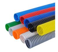 Couvercle de Cordon de Sol Tube ondulé de Couleur 10M, 6.5mm-20mm, Gaine d'isolation for Harnais Voiture Automobile, boîtier Fil(Yellow,17mm)