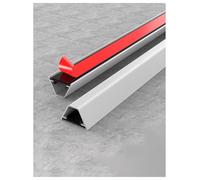 Couvercle de Cordon en Alliage d'aluminium, goulotte de câble, Couverture de Rangement de Fil en Acier Inoxydable for la Maison et Le Bureau(Silver,W-2cm)