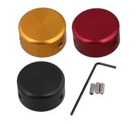 Couvercle de coussinet de pédale d'effet - Bouton de potentiomètre en, capuchon de de pied, couvercle de protection pour boutons de guitare avec 3 vis, prise en main améliorée, réglage fa