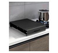 Couvercle de cuisinière à gaz, couvercle, housses protection for, table cuisson for planche nouilles(Black,35x40x7cm/13.8x15.7x2.8in)