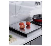 Couvercle de cuisinière à gaz en acier inoxydable 304, robuste et résistant, for cuisinière à induction(Width: 9cm,80x50cm)