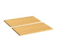 vidaXL Couvercle de cuisinière 50x28 cm 2 pcs Bambou Antidérapant PVC