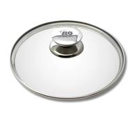 Couvercle de cuisson en verre avec poignée en inox 24 cm - Galant Elo - Résistant à la chaleur - Gris