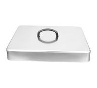 Couvercle de Cuisson Vapeur Argenté Rectangulaire en Acier Inoxydable | Cloche Plancha, Joint Serré et Nettoyage Facile, Cuisine Intérieure, Conserve Chaleur et Arôme