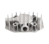 Couvercle de culasse de compresseur d'air pneumatique avec raccords métalliques en aluminium de rechange pour résistance aux hautes températures et à la pression