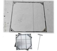 Couvercle de cuve d'égout invisible très résistant 600 x 450, 300 x 300, 650 x 500, 750 x 600, 900 x 600 mm - Couvercle de lavabo personnalisable pour une utilisation en extérieur dans les écoles et