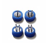 Couvercle de cuve fermentation, couvercle bocal en acier inoxydable avec bouchon bleu for espace tête, recharge for tube 5 mm Équipements de laboratoire