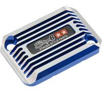 Couvercle de cylindre de frein Stage6 CNC Type cooling style pour MBK Nitro / Yamaha Aerox / Benelli, bleu anodisé