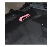 Couvercle De Décoration Charnière Capot Moteur Voiture, Accessoires Extérieurs Pour Jeep Pour Wrangler JL Pour Gladiator JT 2018 - 2026 accessoire de décoration intérieure(B pink)
