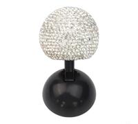 Couvercle de démarrage de voiture à un bouton incrusté de diamants, boule à bascule, capuchon de bouton d'interrupteur de moteur en ABS avec strass pour SUV, camion, accessoires d'intérieur