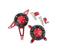 Couvercle De Démarreur De Stator De Moteur En Aluminium Pour Moto CBR650R Pour CBR650R Pour CBR650 R 19-20 Protecteur Curseur Cadre Couvercle Décoratif(Red)