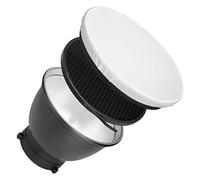 Couvercle de diffuseur de lumière, couvercle de lampe de diffuseur - Photographie 7 pouces diffuseur couvercle chaussette - Réflecteur stroboscopique en grille d'abat-jour, chiffon doux, couverture de